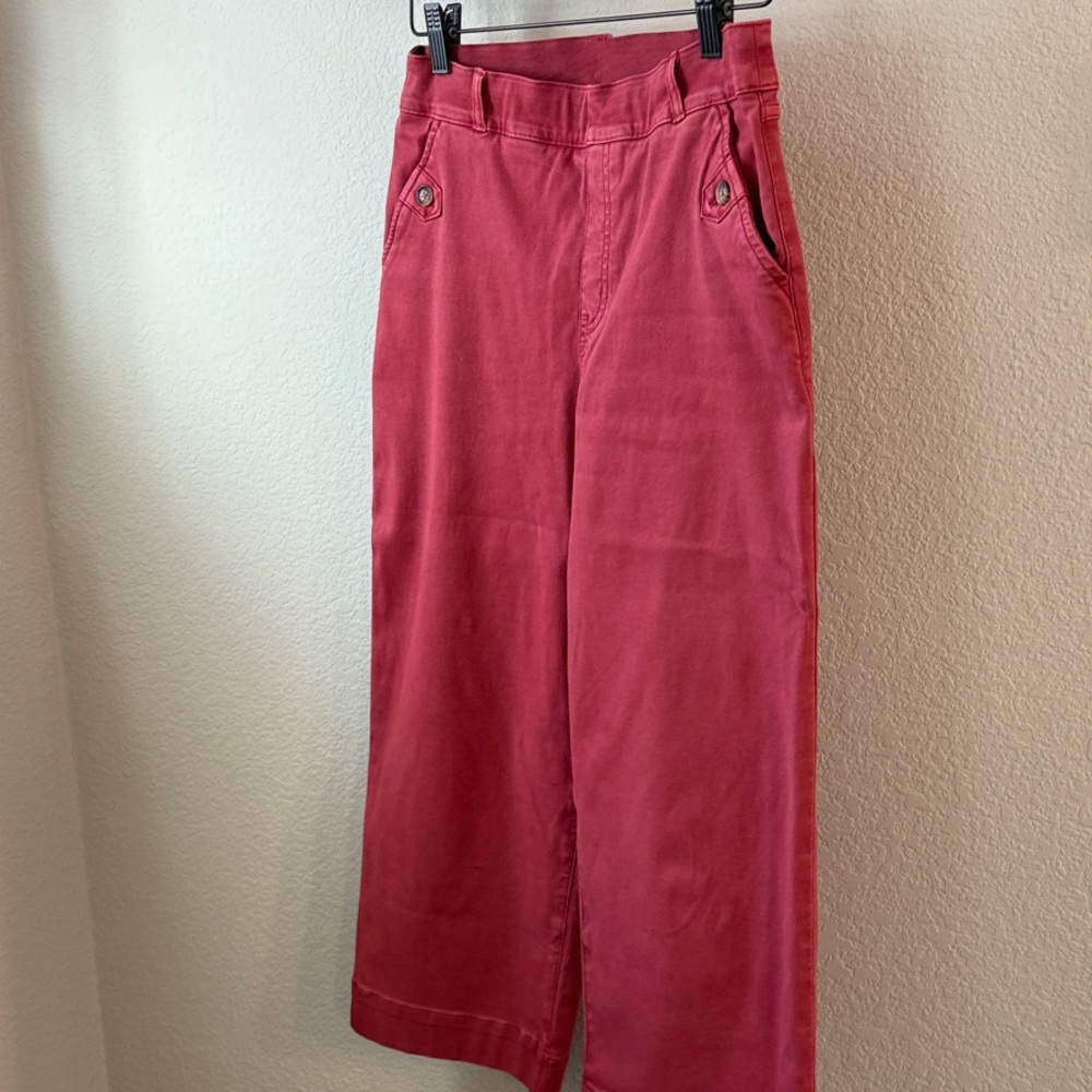 SPANX cropped wide leg pull-on pants